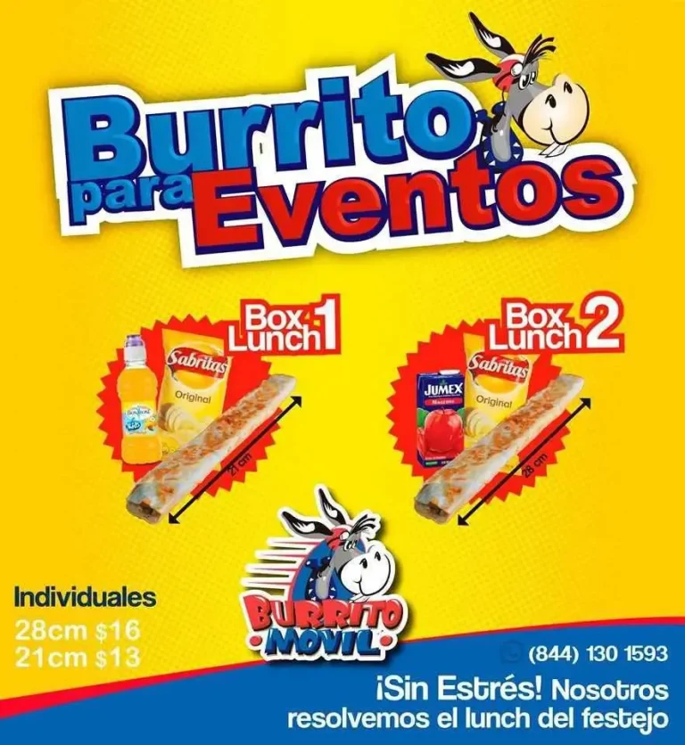 Burrito Movil Bebidas Precio