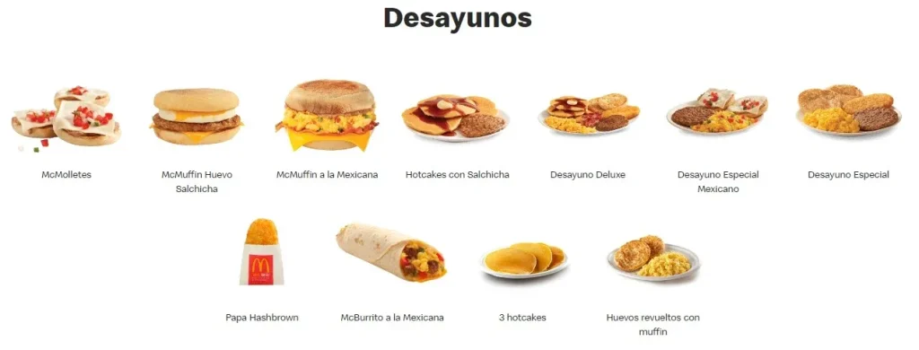 McDonald’s Paquetes Desayuno 