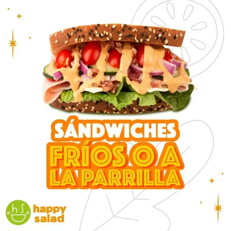 Menú Happy Sandwiches Precios