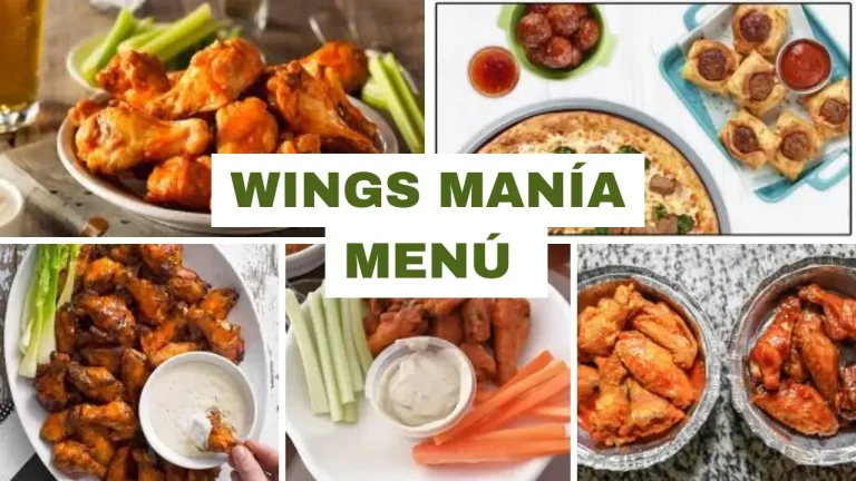 Menú Wings Manía Alitas Pueblito de rocha Precios