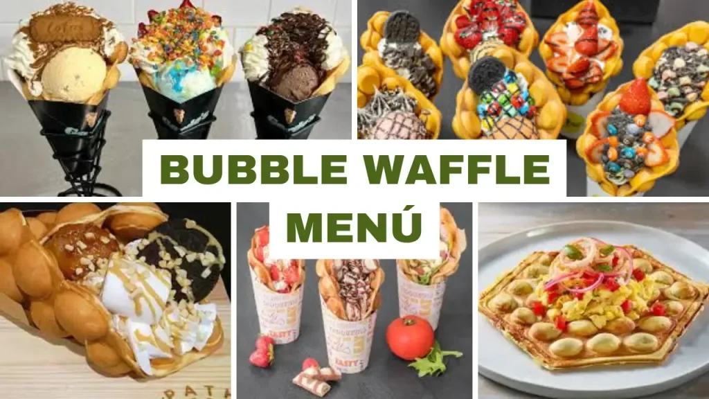 Bubble Waffle Co. Frapps Menú