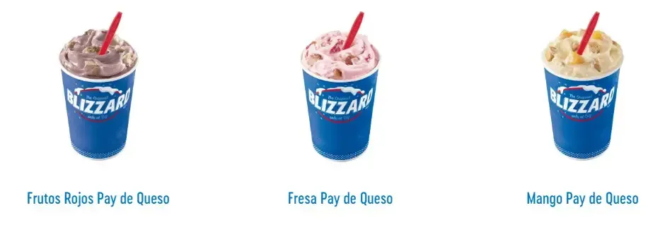 Dairy Queen Blizzard® treats Frutas