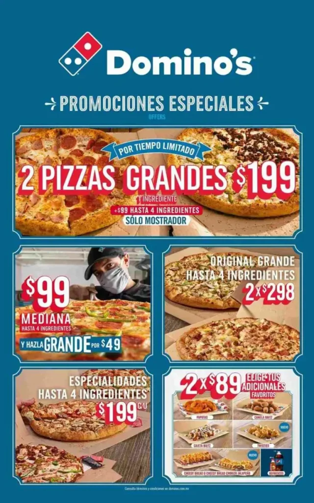 Domino's Pizza Especialidades Menú 