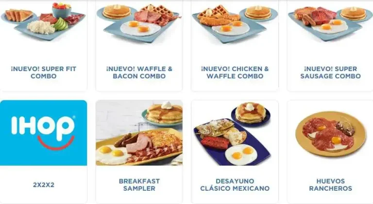 IHOP Desayunos Precio