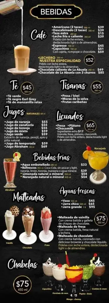 La Casa De Los Abuelos Bebidas Precio