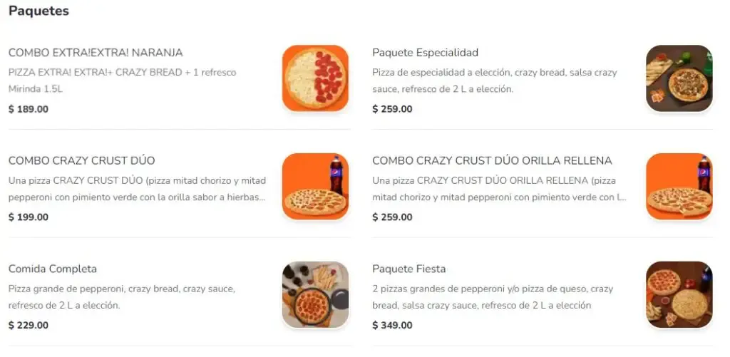 Little Caesars Mexico Paquetes Precios