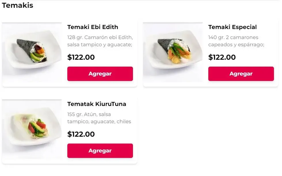 Sushi Itto Temakis/Conos