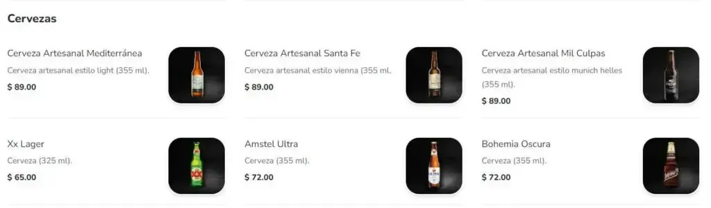 Toks Cervezas Precios