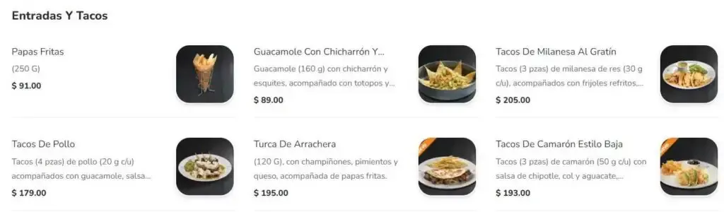 Toks México Entradas Y Tacos