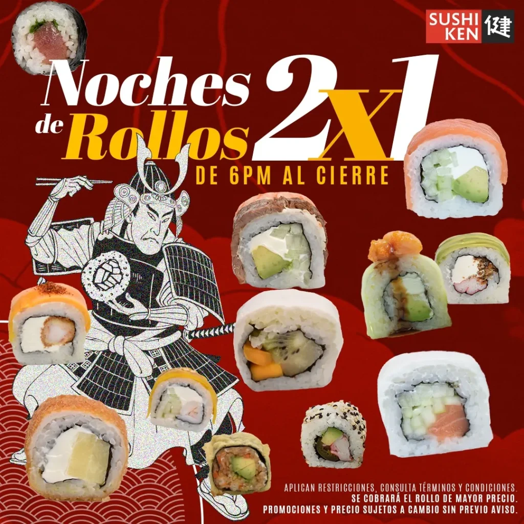 2X1 Favoritos Sushi Ken