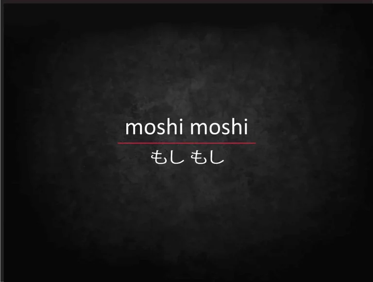 Moshi Moshi Menú