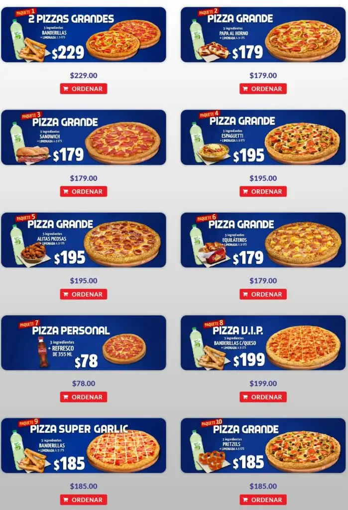 Super Pizza Promociones Menú