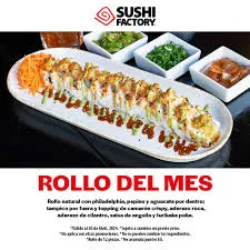 Sushi Factory Rollos Horneados Menú