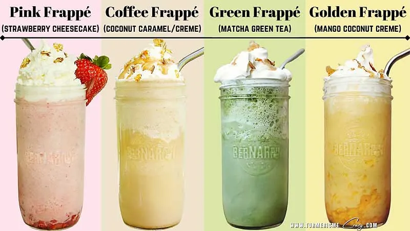 Frappés Tierra Garat menu