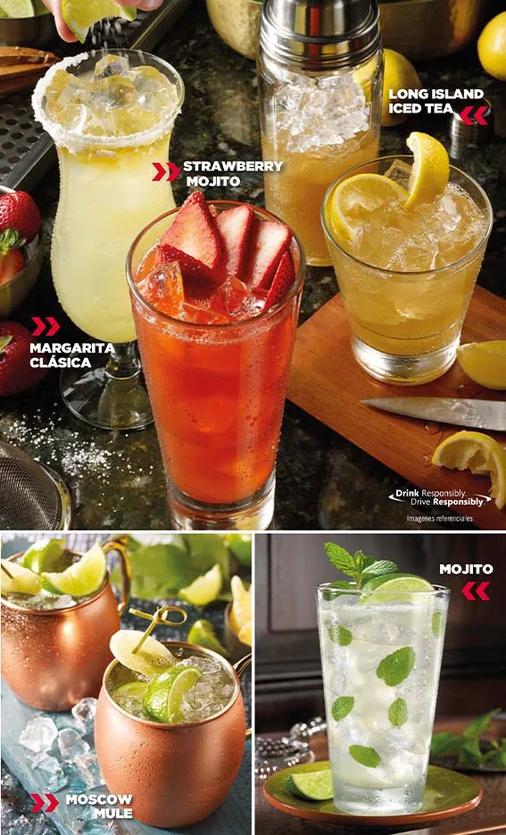 Menú de Bebidas de Fridays