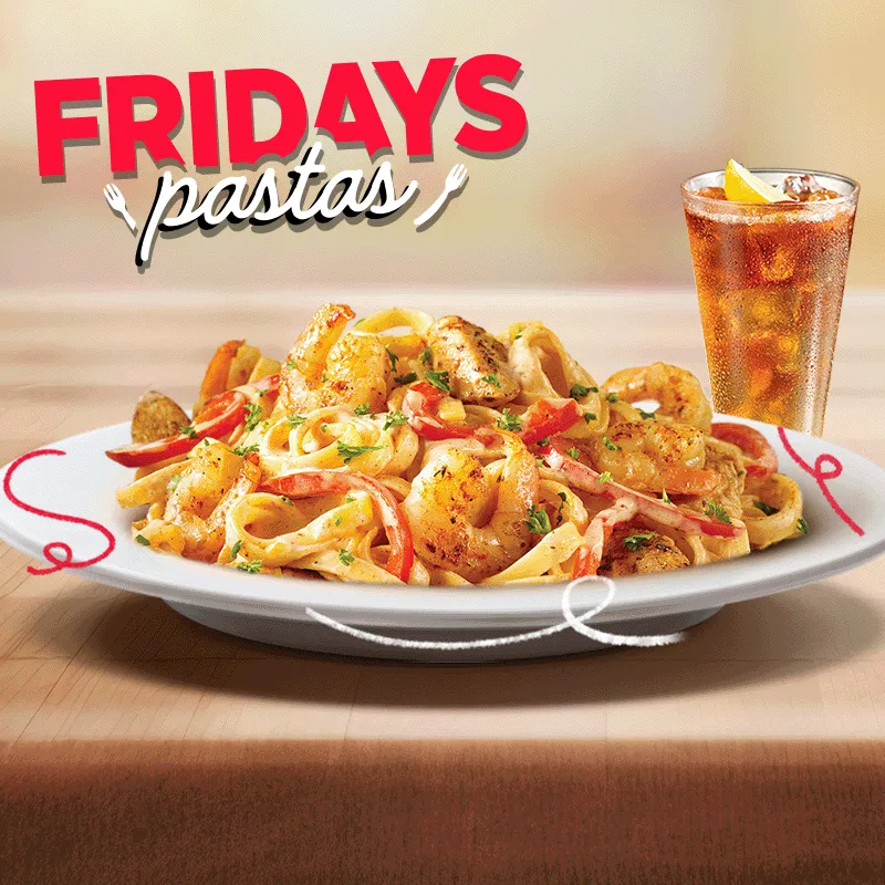 Menú de Pasta de Fridays