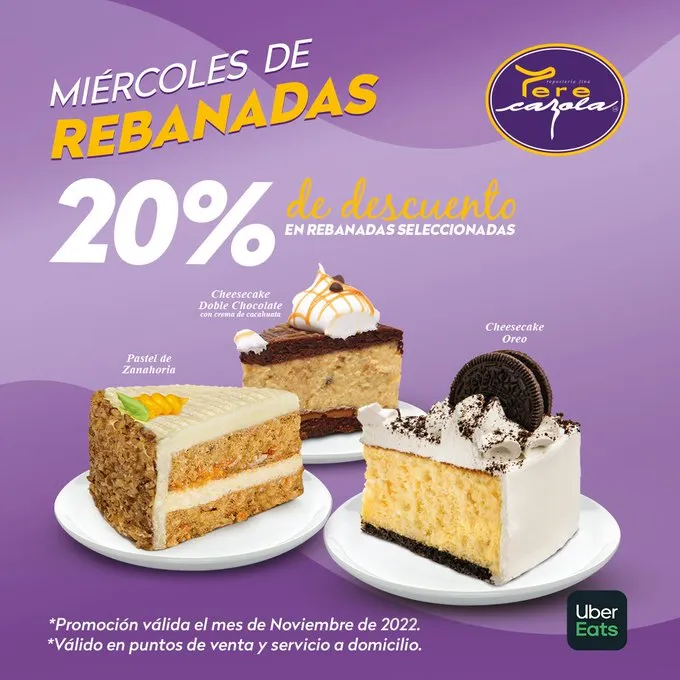 Tere Cazola Rebanadas menu