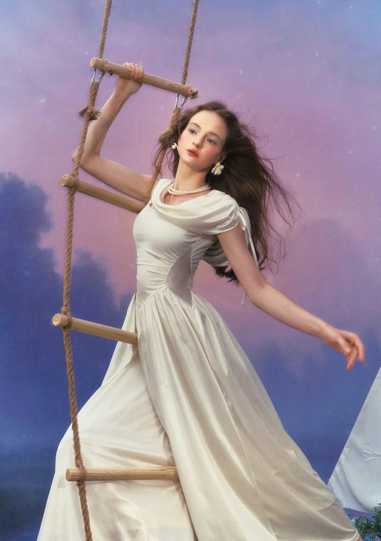 The “Glow from Within”: Choosing Makeup for a White Satin Fairycore Dress